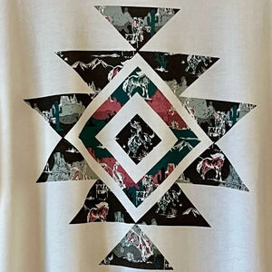 CRUEL Denim| Fun Women’s Rodeo Aztec Western Print Sz XL